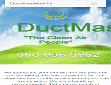 Tablet Screenshot of ductmastersnw.com